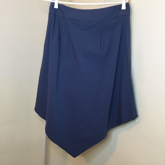 Blue Asymmetrical Skirt - Picture 6 of 8